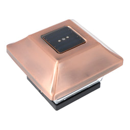 Fence post light DuraCell Solar LED light for fence posts, garden post caps, fence posts GL067COPDU