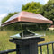 Fence post light DuraCell Solar LED light for fence posts, garden post caps, fence posts GL067COPDU