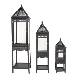 Lesli Living Windlicht Portugal Hout S/3