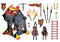 Playmobile Playmobil Knights Novelmore Burnham Raiders vurige stormram