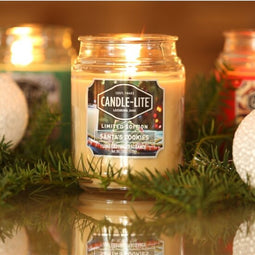 Candle Square Large jar Santa's Cookies - 510gr - Candle-lite
