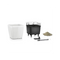 Lechuza Lechuza Quadro premium 28 LS Espresso metallic