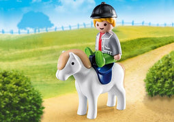 Playmobile Playmobil 1.2.3. Jongen met pony
