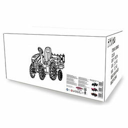 Jamara Accuvoertuig tractor Super Load met Trailer Groen 12V