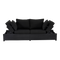 Lesli Living Loungebank Roma Zwart 210x80x66cm