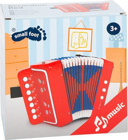 Small Foot Accordion Rood 17 x 9.5 x 17 cm