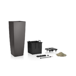 Lechuza Lechuza Cubico Alto premium 40 Espresso metallic