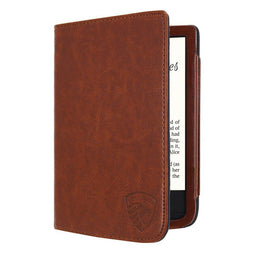 Luxe Hoesje Geschikt voor Pocketbook Touch Lux 5 Hoes Cover Cognac Bruin