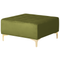 Beliani ABERDEEN - Hoekslaapbank ottomaan - Groen - Rechts - 267 cm - Fluweel