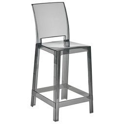 Beliani WELLINGTON - Barkruk set - Zwart - Polycarbonaat