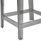 Beliani WELLINGTON - Barkruk set - Zwart - Polycarbonaat