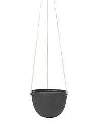 Ferm Living - Speckle hangpot - Groot - Donkergrijs