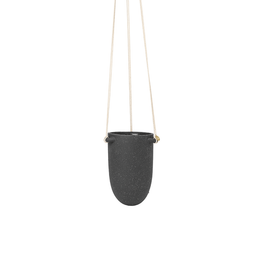 Ferm Living - Speckle Hangende Pot - Donkergrijs Klein