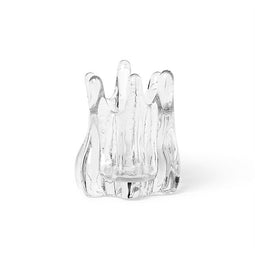 Ferm Living - Holo theelichthouder - Transparant glas