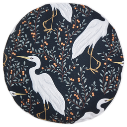 Beliani PIANAZZO - Tuinkussen set van 2 - Zwart - ⌀ 40 cm - Polyester