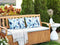 Beliani VEGLINO - Tuinkussen set van 2 - Blauw - 40 x 60 cm - Polyester