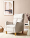 Beliani ROYSTON - Fauteuil - Lichtbeige - Stof