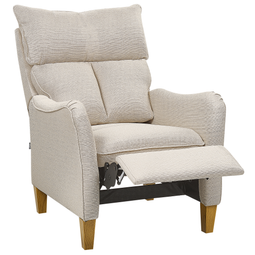 Beliani ROYSTON - Fauteuil - Lichtbeige - Stof