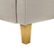 Beliani ROYSTON - Fauteuil - Lichtbeige - Stof