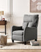 Beliani ROYSTON - Fauteuil - Grijs - Stof