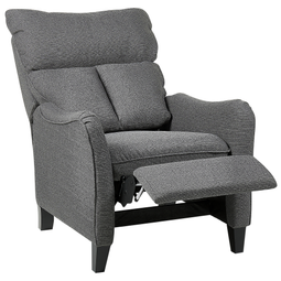 Beliani ROYSTON - Fauteuil - Grijs - Stof