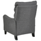 Beliani ROYSTON - Fauteuil - Grijs - Stof