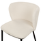 Beliani MINA - Eetkamerstoel set van 2 - Off-white - Polyester