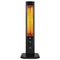 T24 heater with thermostat, energy saving, adjustable 600-1200W, heating in black