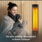 T24 heater with thermostat, energy saving, adjustable 600-1200W, heating in black