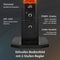 T24 heater with thermostat, energy saving, adjustable 600-1200W, heating in black