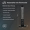 T24 heater with thermostat, energy saving, adjustable 600-1200W, heating in black