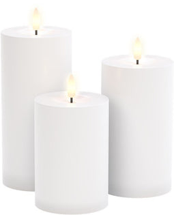 Goobay set of 3 "Outdoor" LED candles - LED lighting with remote control, for indoor and outdoor use