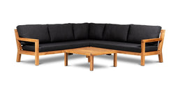 The Outsider Hoekbank Loungeset Harby Acaciahout Antraciet