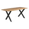 Eetkamertafel Mango Deens Ovaal 240x100cm Met X Poot