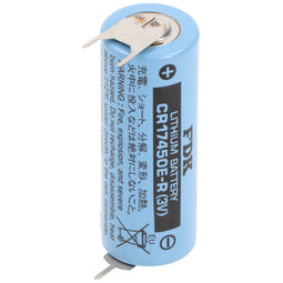 Sanyo lithium battery CR17450E-R size A, 3V, 3-piece print soldering lugs, ++-
