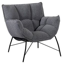 Lifestyle Fauteuil Jena Zwart | Teddy Stof