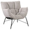 Lifestyle Fauteuil Jena Zwart | Teddy Stof