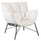 Lifestyle Fauteuil Jena Zwart | Teddy Stof