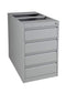 Praktische standcontainer 4 lades diep 60CM kleur Zwart (RAL9005) topblad Havanna