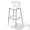 ABC Kantoormeubelen Vintage barstool 0106 kunststof Wit