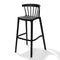 ABC Kantoormeubelen Vintage barstool 0106 kunststof Antraciet