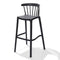 ABC Kantoormeubelen Vintage barstool 0106 kunststof Antraciet
