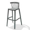 ABC Kantoormeubelen Vintage barstool 0106 kunststof Antraciet