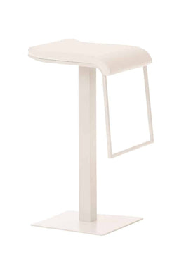 KantoormeubelenPlus Barkruk Swolvaer Stof Wit Frame Blauw