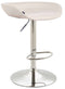KantoormeubelenPlus Barkruk Namsos Kunststof Chrome frame Wit