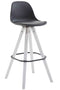 KantoormeubelenPlus Barkruk Kempele Stof Rond Chrome frame Créme