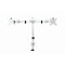 Schaffenburg Turego TFT-arm, dubbel, aluminium