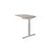 Linesto Plus aanbouwtafel, hoogte instelbaar (65-85cm) met 80x60cm robson eiken 25mm blad en alumini