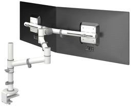 Schaffenburg Viewgo TFT-arm, twin, klem/bladdoorvoer, aluminium