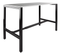 Domino Basic statafel, 180 x 80 cm., vaste hoogte 110 cm., uitgevoerd met versterkt H-onderstel met